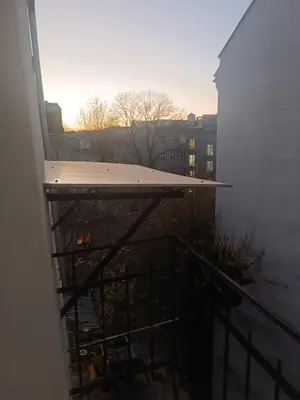a view from the balcony of a building at Appartement au coeur de Kazimierz in Kraków