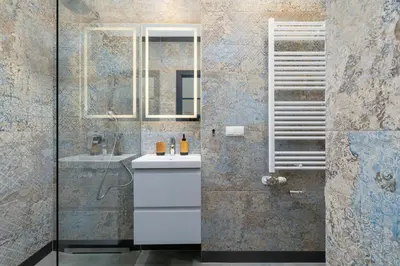 a bathroom with a sink and a shower at Jewish Quarter- Augustiańska 1- AC in Kraków