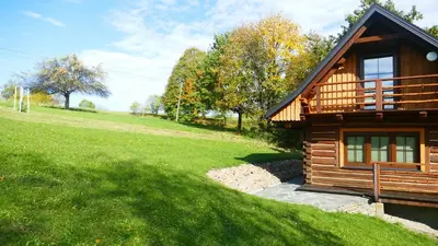 a bathroom with a toilet and a sink and a shower at Chatka Pod Dębem in Rozdziele