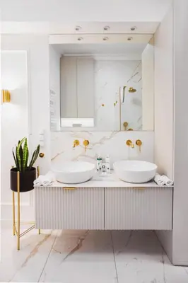 two sinks in a bathroom with a large mirror at QUEEN #2 APARTMENT, WAWEL VIEW, OLD TOWN, Kraków in Kraków