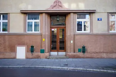 a building with a door on the side of it at Downtown Cozy Corner in Kraków