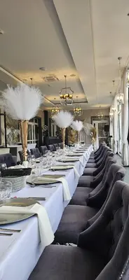 a large conference room with a long table and chairs at Hotel Fero Express POKOJE KLIMATYZOWANE AC in Kraków