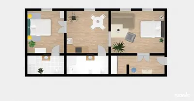 a detailed floor plan of a apartment with at Between Old Town and Kazimierz in Kraków