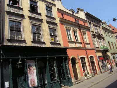 a building on the side of a street at Nicholas Studio in Kraków