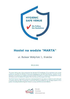 a screenshot of the klezmer safe venture website at The Boat - Hostel&Chill in Kraków