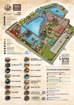 a map of the disneyland resort resort at Western Camp Resort in Zator