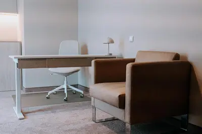 an office with a chair and a desk at Mark1 in Brzesko