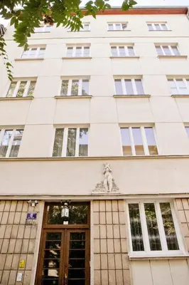 a view of the front of the building at Elegant City Center Apartment Pawlikowskiego 8 in Kraków
