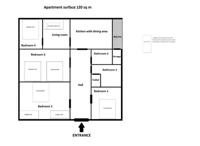 a block diagram of thepatient outpatient at Spacious Apartments Zyblikiewicza Street in Kraków