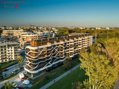 an aerial view of a building in a city at PIANISSIMO in Kraków