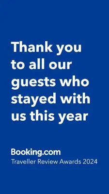 a blue background with the words thank you to all our guests who stayed with us at City of the Kings - Inca Apartment in Kraków