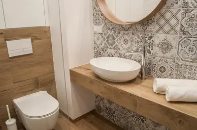 a bathroom with a sink and a toilet at Brown Sugar | free garage | 2 separate rooms in Kraków