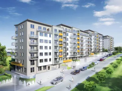an architectural rendering of an apartment building at Apartment Kordiana in Kraków