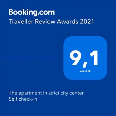 a screenshot of a cell phone with the sent check in at The apartment in strict city center. Self check-in in Kraków
