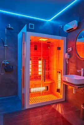 a bathroom with a shower and a sink at Stylish apartment in Krakow - Old Town in Kraków