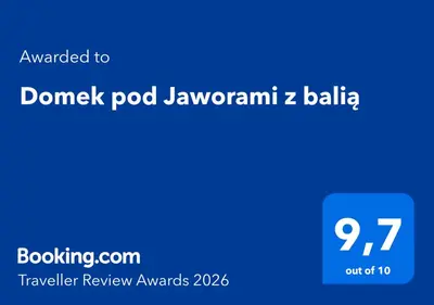 a blue screen with the words damagepod loan loanowment z balledia at Domek pod Jaworami z balią in Sułkowice