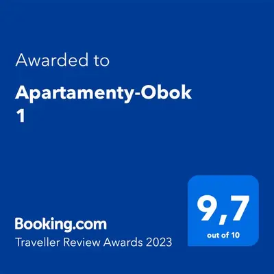 a blue screen with the text emailed to an appointmentobook at Apartamenty-Obok 1 in Zator