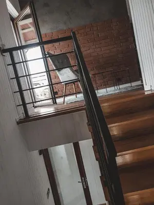 an overhead view of a staircase in a building at Jaszczurowa Apartament in Jaszczurowa