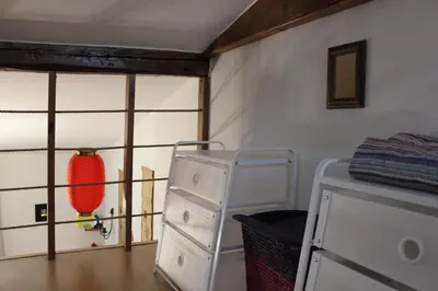 a room with a window and a fire extinguisher at Samurai - Old Town, Main Square, Main station in Kraków