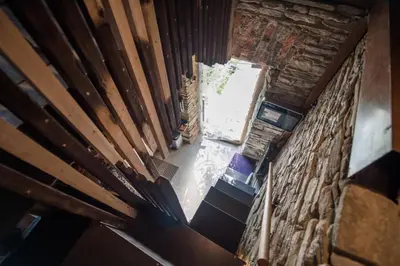 an overhead view of a room in a building at Mała Kuźnia in Lanckorona