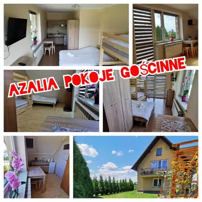 a collage of pictures of a house at Azalia Zator in Zator