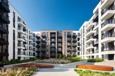 an image of an apartment complex with buildings at Apartments nearto Main Railway Station in Kraków
