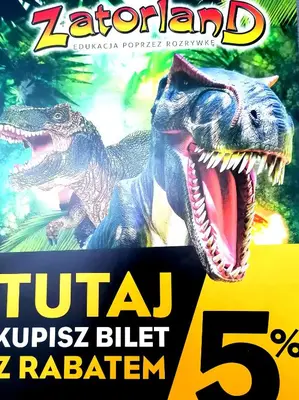 a book with a picture of a dinosaur with its mouth open at Gladiator Noclegi Zator II in Zator
