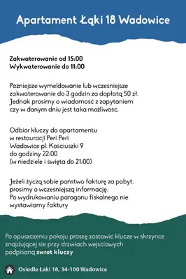 a screenshot of a cell phone screen with a document at Apartament Łąki18 in Wadowice