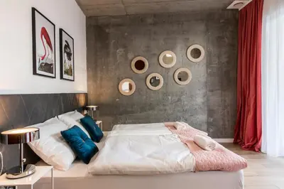 a bathroom with a sink and a mirror at Piedmont House in Kraków