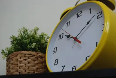 a yellow clock sitting on top of a pineapple at Stay in the Heart of Kraków in Kraków