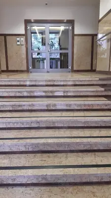 a group of stairs in front of a building at Apartament Wielopole 17 in Kraków