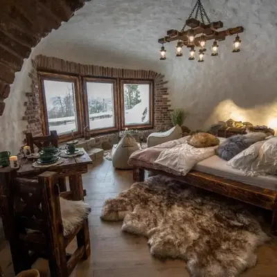 Domek Hobbita z jaskinią SPA - Osada Jaworzyny