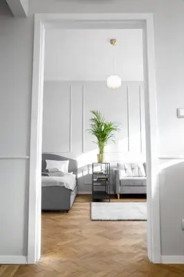 a living room with a couch and a table at Aleja Krasińskiego 5 by Homeprime in Kraków