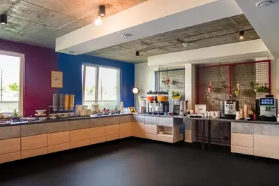 a large kitchen with aasteryasteryasteryasteryasteryasteryasteryasteryasteryasteryastery at Easy One Premium Art in Kraków