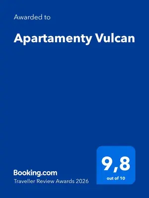 a screenshot of a cell phone with the text upgraded toarrangency vuvian at Apartamenty Vulcan in Zator