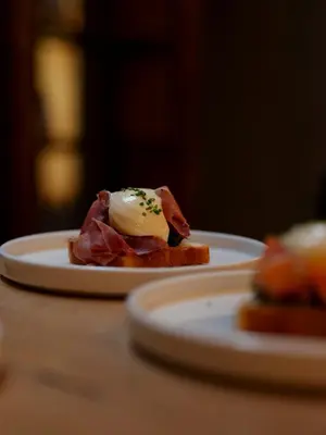 a buffet line with many different types of food at Hotel Stary in Kraków