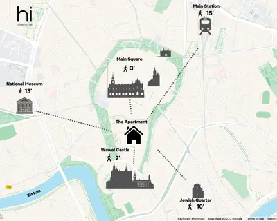 a map of the wizarding world of hogwarts at Cadena Gallery Apartments Mehoffer in Kraków