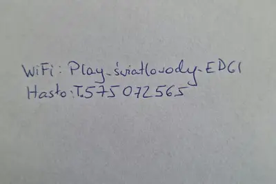 a piece of handwriting on a piece of paper at Jacuzzi Kraków Bamboo in Kraków
