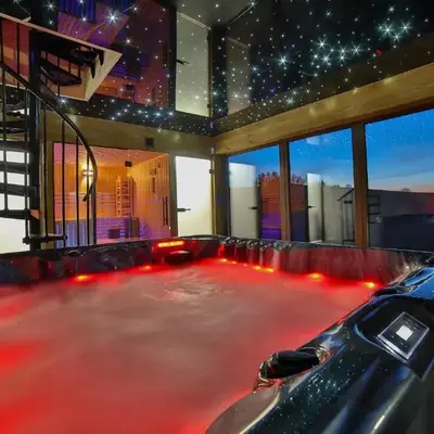 Maciejowe Wzgórze Domek z dwoma niezależnymi apartamentami ze SPA - Sauna