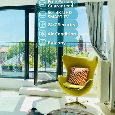 Angel MINT Apartment - FREE PARKING - Balcony